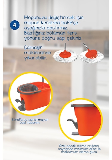 Macromax Force Pedallı Otomatik Temizlik Seti 16 L