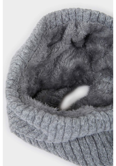 Defacto Erkek İçi Suni Yünlü Atkı C8275ax25wngr184 Gri