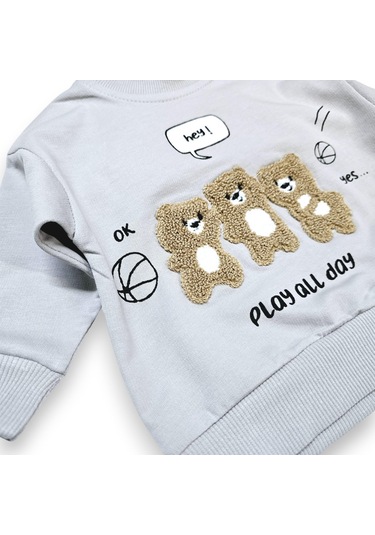 Ceketli Erkek Bebek Takım gri