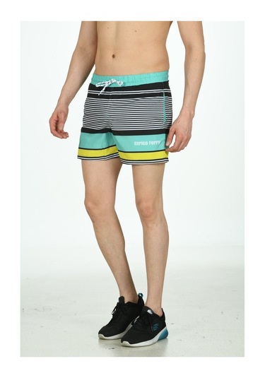 Enrico Ferry Erkek Aqua Mıcro Hızlı Kuruyan Deniz Şortu Edy2249a Aqua