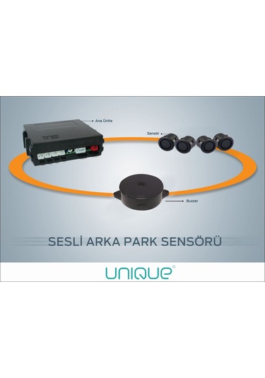 Unique Park Sensörü Ses Ikazlı Tip 19 Mm Gri Sensör
