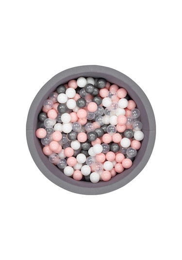 Wellgro Bubble Pops Gri Top Havuzu - Beyaz/Şeffaf/Gri/Pembe Topla