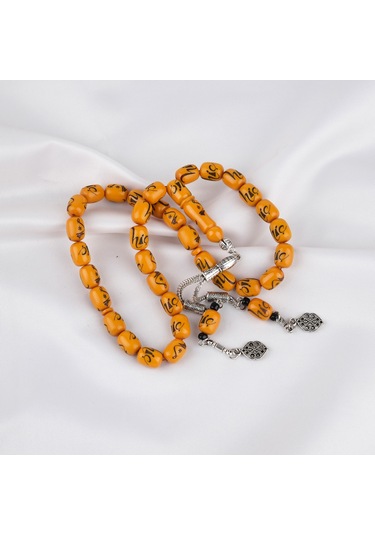 Katalin Hiç İşlemeli Kapsül 9x12mm Tesbih -turuncu