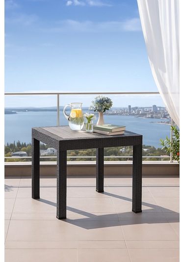 Rattan 80x80 Antrasit Masa