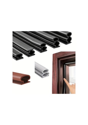 Tongdashop Kendinden Yapışkanlı Kapı Contası 6000mm Kahverengi Ses Yalıtımı Kahverengi