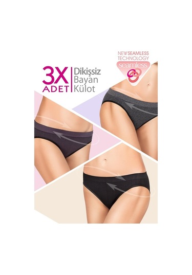 Miorre 3'Lü Dikişsiz Bayan Slip (484759126)