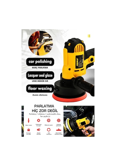 Assur ASR402-02-07 Elektrikli Dikey Polisaj Zımpara Makinesi Sarı