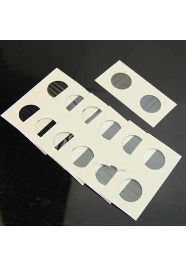 Sones 50 Adet / 3 Takım 40mm Çaplı Madeni Para Koruyucu Kare Madeni Para Koleksiyonu Ataş