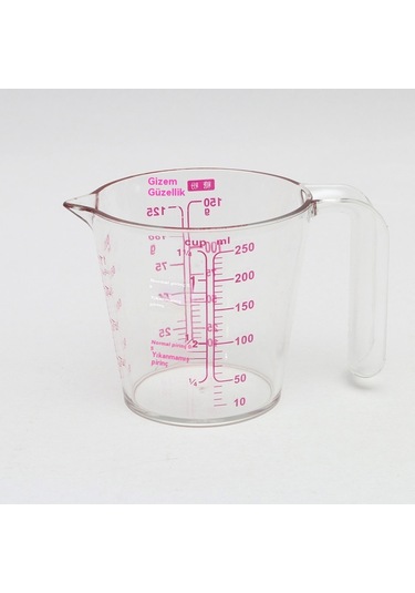 Mutfak Ev Pişirme Araçları Ps Reçine Ölçüm Kabı Plastik Sayaç Saplı 250 Ml500ml 250 Mı Şeffaf