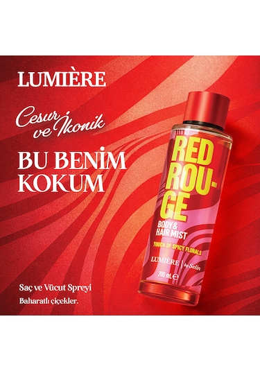 Lumière Red Rouge Saç & Vücut Spreyi 200 Ml