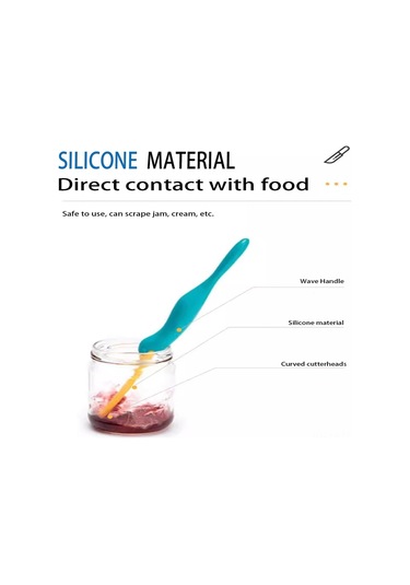 Kangvka Platypus Silikon Mutfak Spatula Seti 2 Adet - Yiyecek Dereceli Bpa'sız Güvenli Çeşitli Yemeklere Uygun