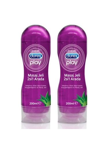 Durex Play 2in1 Aloe Vera Kayganlaştırıcı & Masaj Jeli 2 x 200 ML
