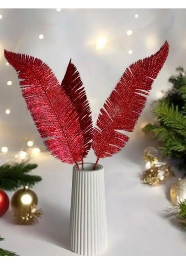 Dekoratif Simli Kuş Tüyü Altın-gümüş-rose-gold