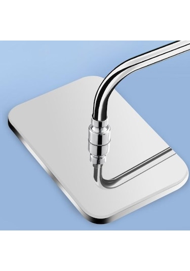 Siyah Yağmur Biçimli Duş Başlığı Yüksek Basınçlı Paslanmaz Çelik Yağış Duş Başlığı Büyük Şelale Banyo Kare Duş Başlığı Duş Severler İçin Siyah