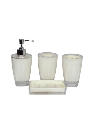 Suntek Vanity Hotel Için 4 Parça Sabunluk Modern Tuvalet Bej