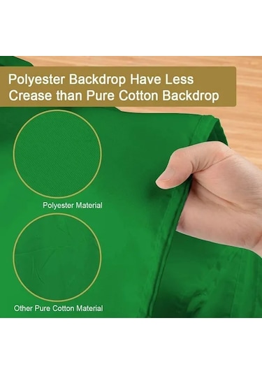 Willowhaven 1 Adet Fotoğraf Stüdyosu Canlı Yayın Düz Yeşil Beyaz Siyah Chromakey Fon Perdesi 100x150cm Beyaz