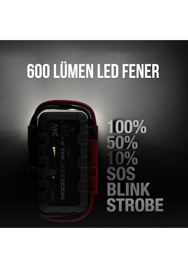 Noco Genius Gb251 24V 3000 Amp Ultrasafe Lityum Akü Takviye + Powe N11.321