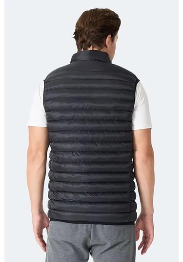 Slazenger Helıx Erkek Fermuar Cepli Siyah Yelek Siyah