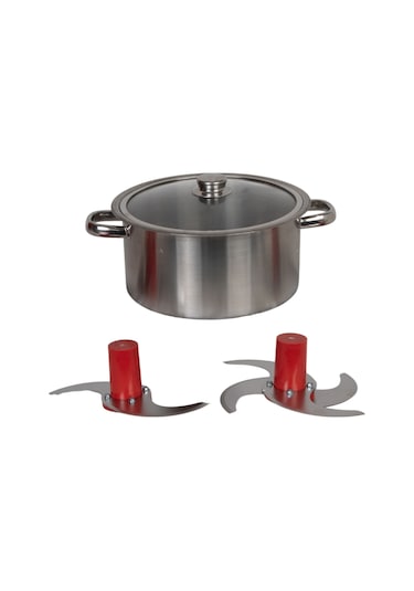 Enazon Soğan Sebze Tarhana Doğrama Makinesi + 4 Bıçaklı 3 Kg 5 Litre