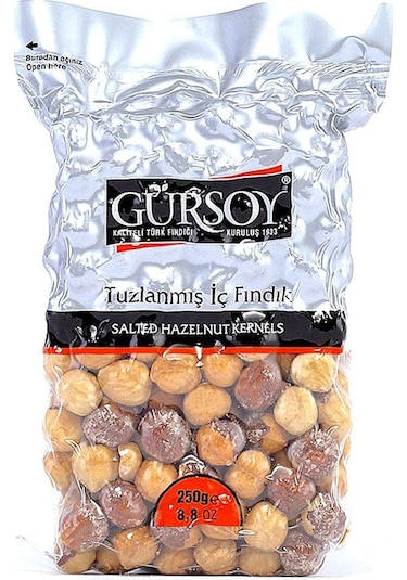 Gürsoy Tuzlanmış İç Fındık Vakumlu Paket 250 G