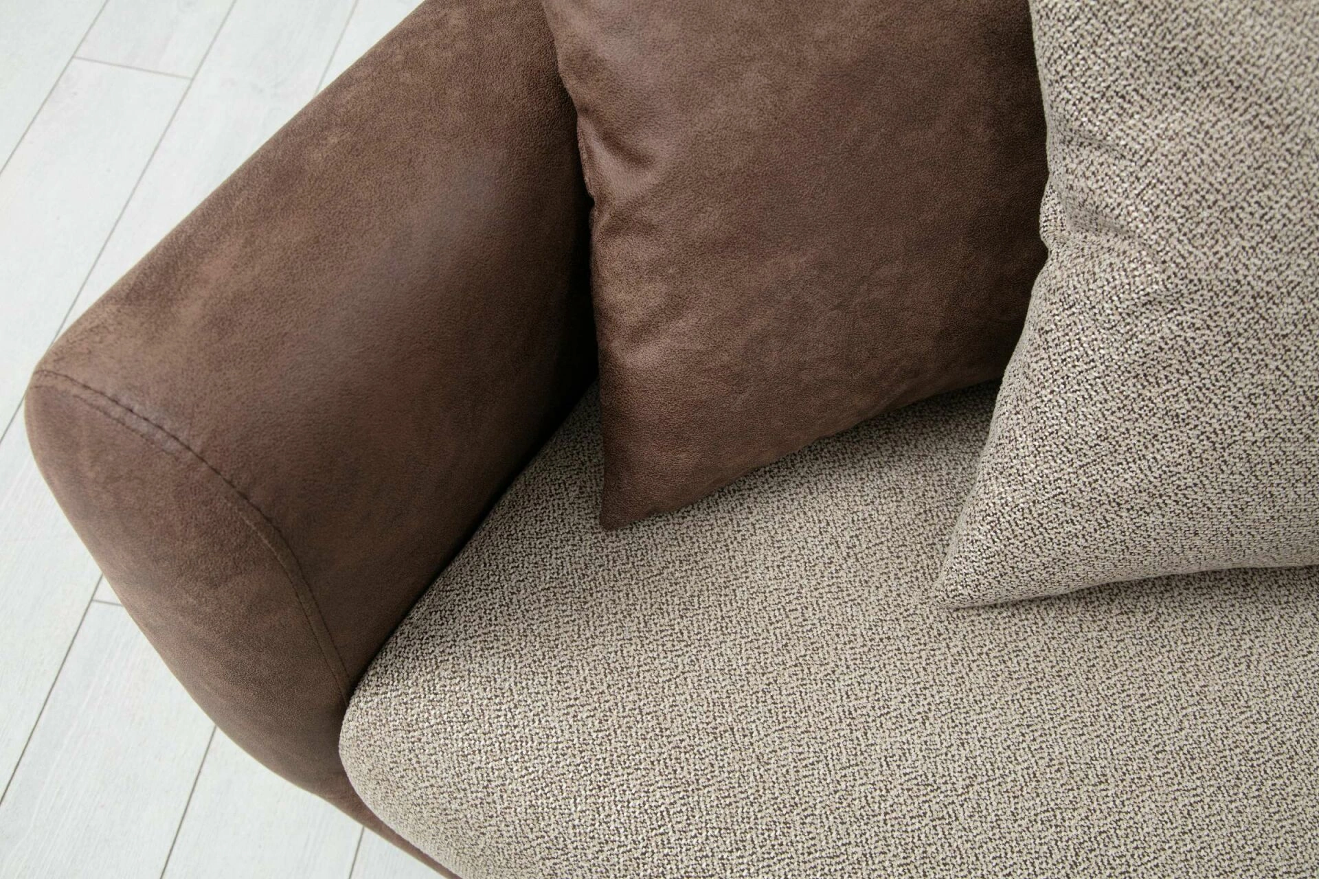 Sare 3lü Koltuk Kahve Açık Kahverengi