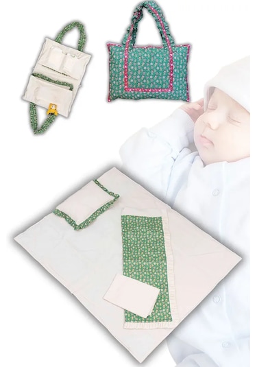 Anne Ve Bebek İçin Çok Amaçlı Seyahat Çantası Yeşil
