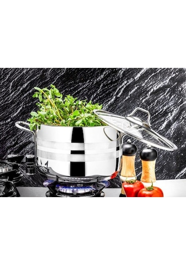 ÖZLİFE 4003 EKİN 18*10 ÇELİK TEKLİ TENCERE SADE