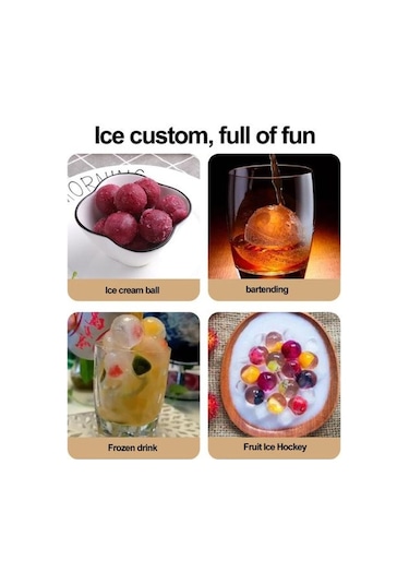 Gökyüzü Mavi Büyük Kapasiteli Kolay Bırakılan Silikon Buz Kafes Jöle Yoğurt Buz Topu Kalıp Buzdolabı Buz Kutusu Gıda Sınıfı Buz Konteyneri