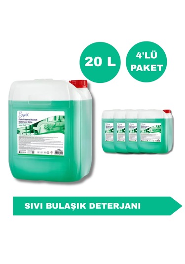 Sıvı Bulaşık Deterjanı 20 L 4'lü Avantaj Paketi