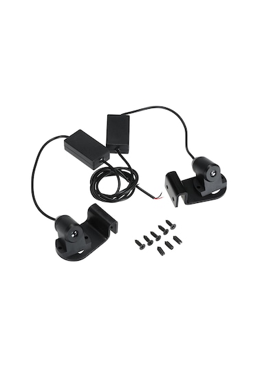 Xindoker Araba Hoşgeldin Lambası - Melek Kanatları Projeksiyon Işığı Alüminyum, 12v-24v, Kırmızı/mavi Seçenekli