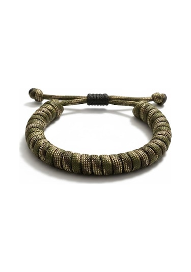 Plentiful Ranger Paracord Bileklik Kamuflaj Seri Yeşil - Siyah
