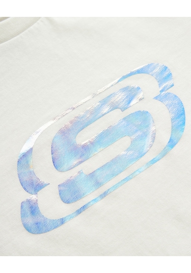 Skechers Essential G Short Sleeve T-Shirt Büyük Kız Çocuk Kırık Beyaz Tshirt Sk232139-102 Skechers Essential G Short Sleeve T-Shirt Büyük Kız Çocuk Kırık Beyaz Tshirt Sk232139-102