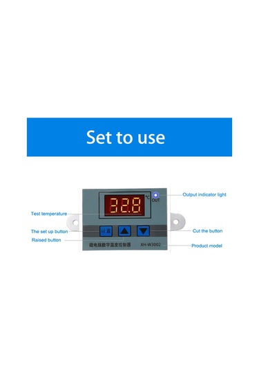 Kangvka Akıllı Sıcaklık Kontrol Cihazı -50 110 C, 1m Su Geçirmez Prob, Ev/aquarium/inkübasyon, 110-220v, 0.1 C Doğruluk