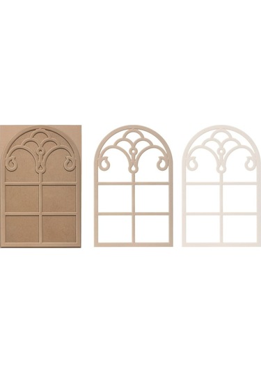 Rafhomestore C9 ( 65X100 Cm ) Duvar Çerçeve Ham Mdf Ahşap