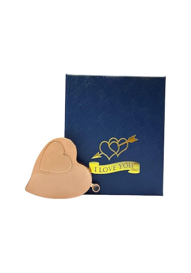 Yüz Dilde Seni Seviyorum Yazılı Şarjlı Ve Gazlı Çift Yanmalı Metal Rose Bakır Çakmak 109448