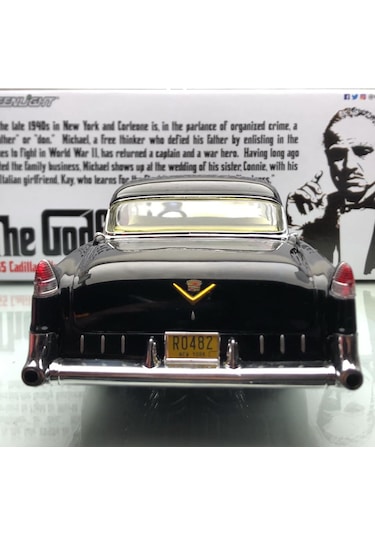 1955 Cadillac Fleetwood The Godfather Black 1 18 Greenlight