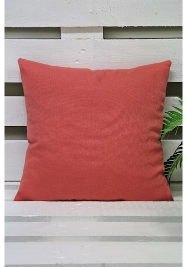 Melodie Keten Kırlent Mercan 50X50 Cm