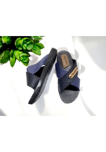 Gezer Erkek Çapraz Bant Rahat Taban Ev Ve Dışarı Terliği