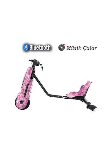 Tbıke Drift Car Elektrikli Kaykay Hoverboard Pembe