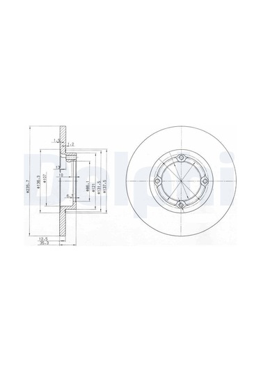 Delphi Chevrolet Spark Ön Disk Takımı 2005-2015