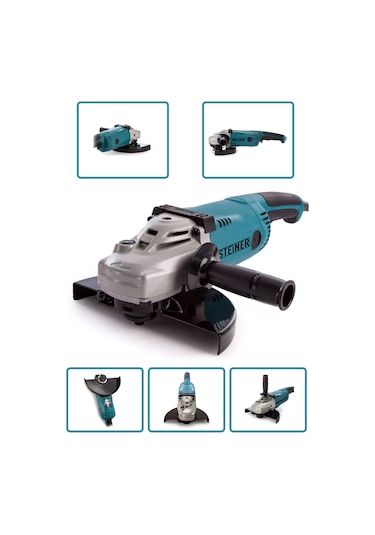 Steiner 3800 W 180 MM Tam Profesyonel Büyük Taşlama Demir Kesme Makinesi