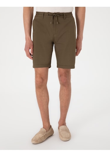 Pierre Cardin Erkek Haki Şort / Bermuda 50308148-vr027 Haki