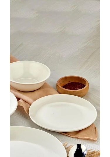 Cooker Ckr4228 Beyaz Porselen Pasta Tabağı 19 Cm 6'lı Beyaz