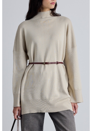 Dikdörtgen Tokalı İnce Kemer Bordo Bordo