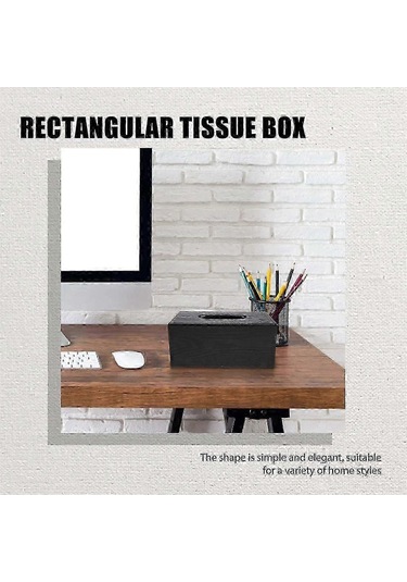 Ahşap Dikdörtgen Mendil Kutusu Doğal Ahşap Mendil Kutusu 2025