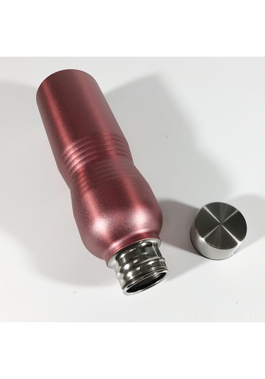 Samdoo Siyah 750ml Çelik Paslanmaz Çelik Termos Bardak, Outdoor Spor Araçlarda Kullanım, Bel Daraltıcı Düz Açık Tasarım Çok Renkli