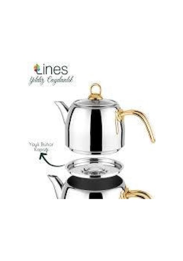 Lines Yıldız Çaydanlık Mega Boy Altın Kulp