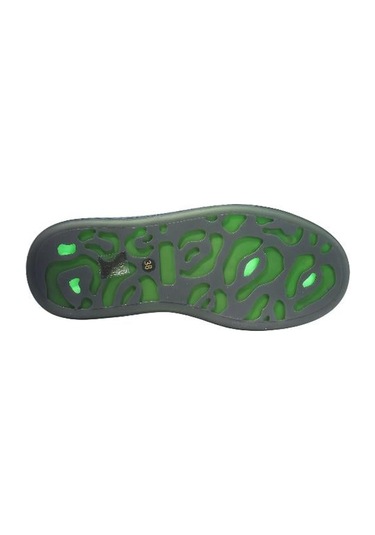 Poletto Hakiki Deri Yesıl Sneaker Düz 777 01 V2-2375 Yeşil
