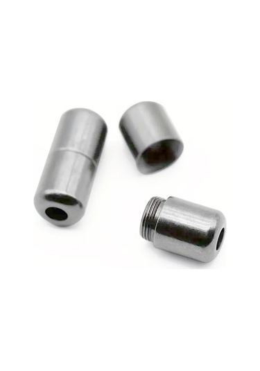 Ayarlanabilir 1 Çift Beyaz Vidalı Kapsül Uçlu 6 Mm Lastik Pratik Bağcık Beyaz