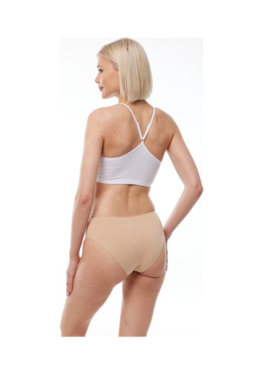 Malabadi Kadın Ten 6 Lı Paket Modal Dar Kalıp Ara Bel Slip Külot 187 Ten